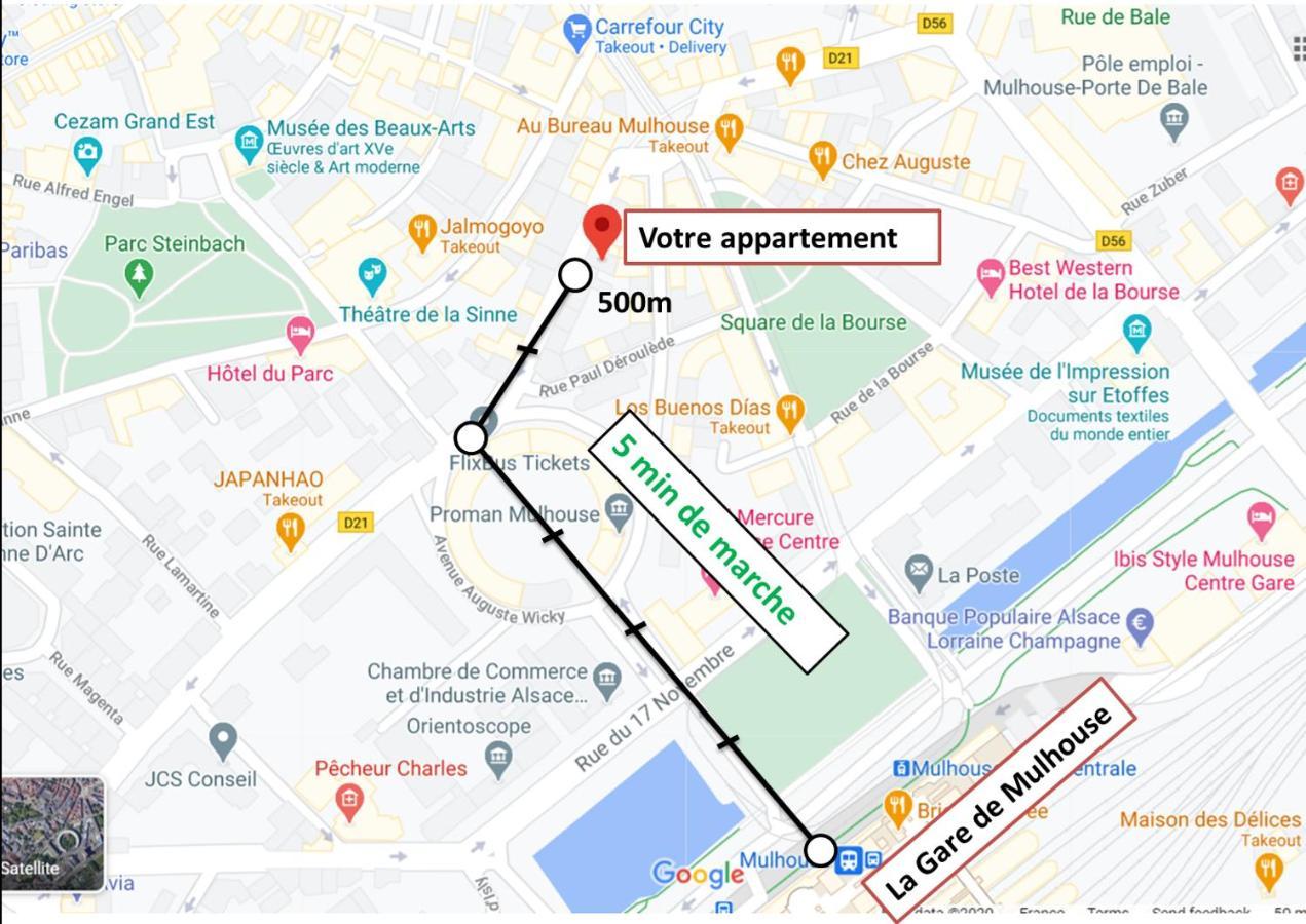 Loft Avec Verriere A 5 Min A Pieds De La Gare Мюлуз Экстерьер фото